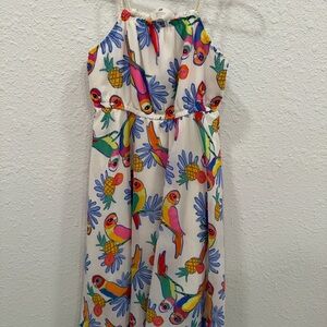 H&M Kids Casual Dress - Multicolor Parrot Print